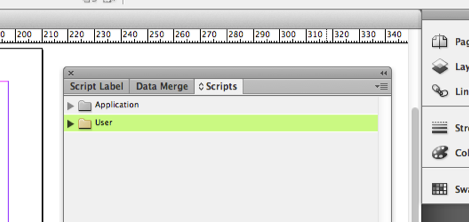 Picture of Scripts panel